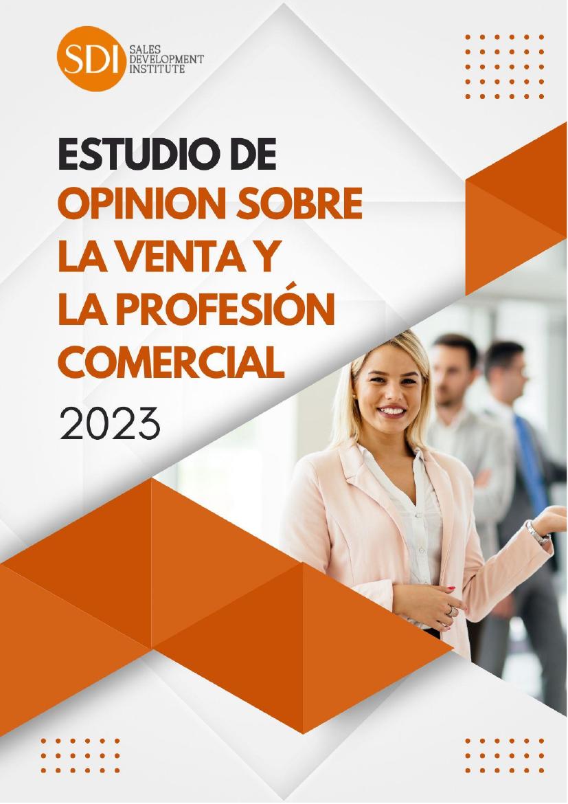 Portada del informe del estudio de opinión sobre la venta y la profesión comercial